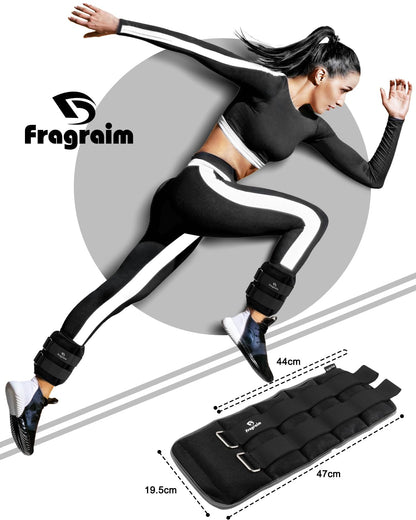 Fragraim Gewichtsmanschetten Fuss & Handgelenk – 10KG Paar