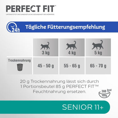 Perfect Fit Katzenfutter Senior 11+ mit Huhn 3x2,8kg