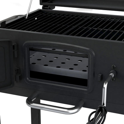 TAINO HERO Smoker klein Holzkohlegrill mit klappbarem Seitentisch