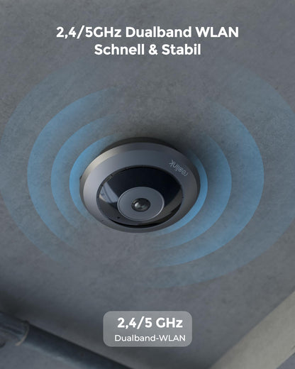 Reolink FE-W 6MP WLAN Überwachungskamera Innen mit 360° Fisheye