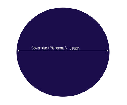 QUICK STAR Poolabdeckung Rund Ø 610 cm - Solar, Blau