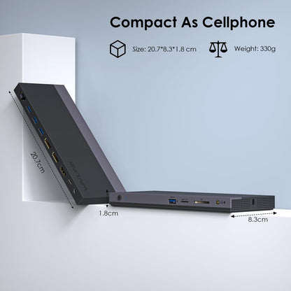 Wavlink USB C Docking Station Triple Display 100W PD
