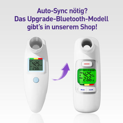 Nascool Peak Flow Meter PEF-1, digitales Spirometer mit LCD