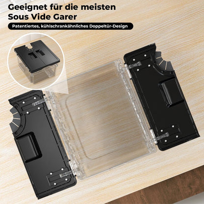 Universal Sous Vide Behälter Set 11L mit Rack & Deckel Polycarbonat