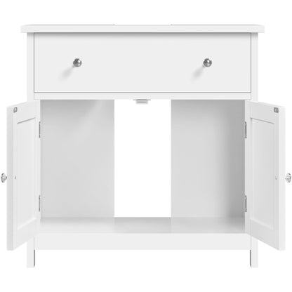 Yaheetech Waschbeckenunterschrank Landhausstil 60x30x60 cm