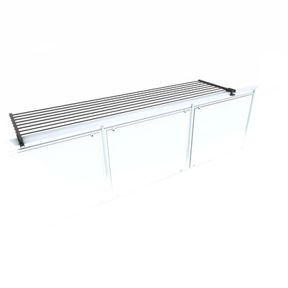 Foxydry Duo Wäscheständer für Balkongeländer, klappbar, 202 cm