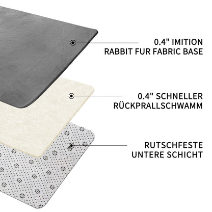 Sour Lemon Weicher Teppich Kaninchenfell – 160x230cm