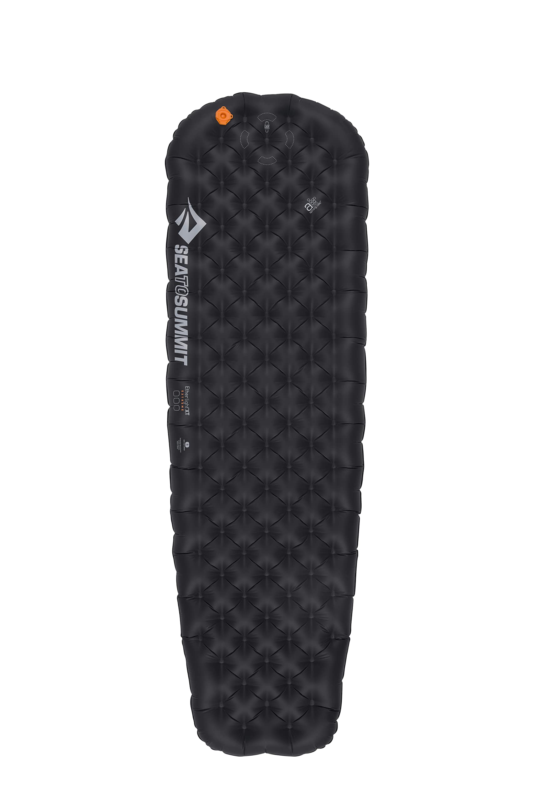 Sea to Summit Ether Light XT Extreme Matte Regular schwarz, rechteckige, schwarze Isomatte. Sorgt für Wärmeisolation bei tiefen Temperaturen.