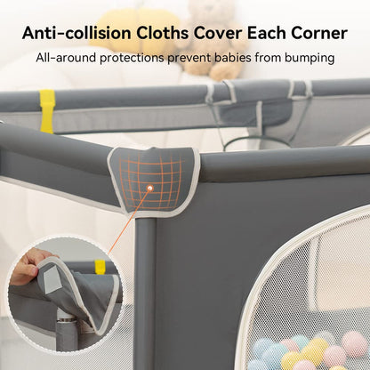 COMOMY Laufstall Baby Sicherheitsspielplatz – 150x180cm XXL