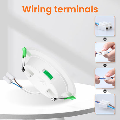 ALUSSO LIGHTING Einbaustrahler LED - 15W, 3CCT Dimmbar, 6er Set