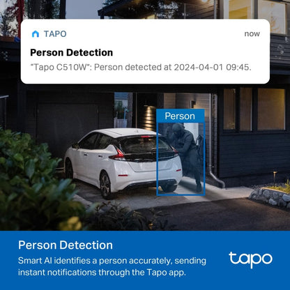 Tapo C510W WLAN Überwachungskamera für den Aussenbereich, 2er-Pack