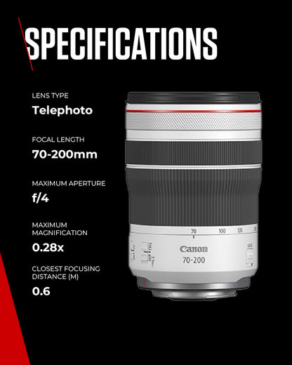 Canon RF 70-200mm F4L IS USM Objektiv für EOS R System