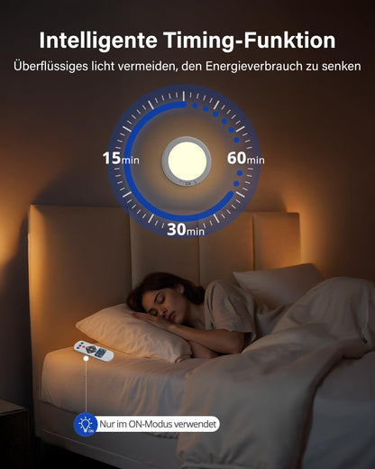Leselux LED Deckenleuchte mit Akku und Bewegungsmelder, 2 Stück