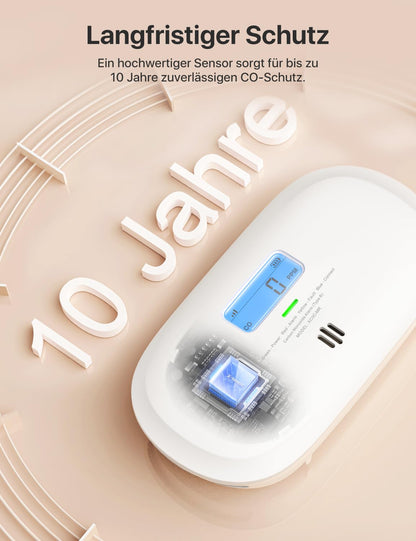 X-Sense Smart Kohlenmonoxid-Melder XC0C-MR11 mit Basisstation SBS50
