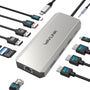 WAVLINK 12-in-1 Docking Station mit Dual DisplayPort, HDMI, 100W PD für Windows-Laptops