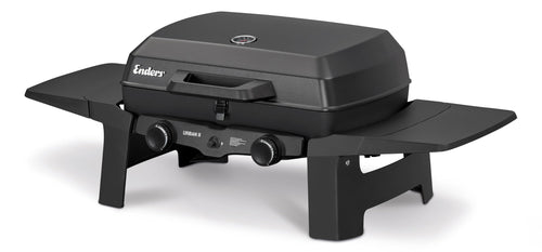 Enders Urban II Gasgrill Tischgrill – 2 Brenner, Thermometer. Schwarzer Tischgrill mit 2 Brennern, Thermometer zum präzisen Grillen.