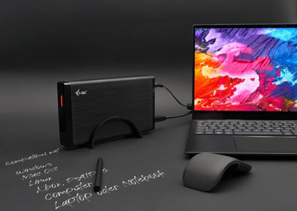 i-tec Externe Festplatte 2TB USB 3.0 – 3.5 Zoll mit Netzteil
