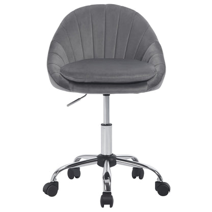 WOLTU BS167dgr Homeoffice Stuhl 150kg - Samt Dunkelgrau