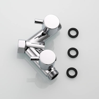 Tecmolog Umstellventil Dusche Messing 2-Wege Y-Verteiler 1/2 Zoll