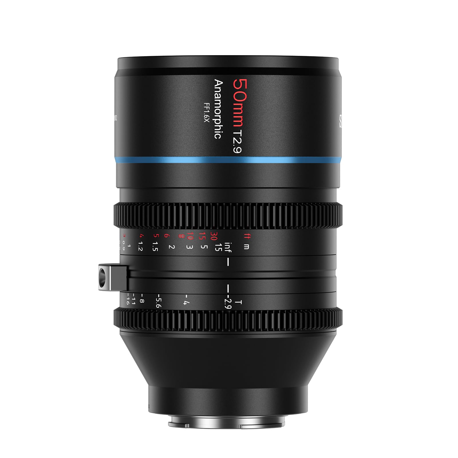 SIRUI 50mm T2.9 1.6X Vollformat Anamorphes Cine Objektiv - E-Mount. Schwarzes Objektiv für anamorphe Videoproduktion.