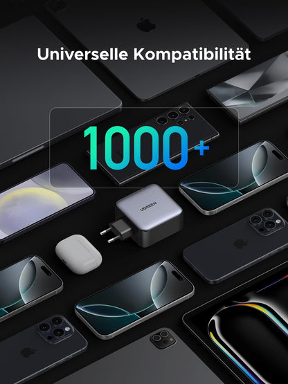 UGREEN Nexode 200W USB-C Ladegerät, GaN Netzteil mit 4 Ports
