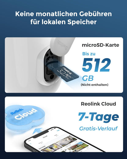 Reolink Argus 3 Ultra 4K Akku Überwachungskamera für den Aussenbereich