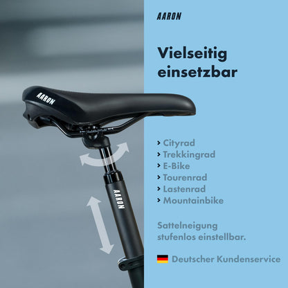 AARON Spring Aluminium Federsattelstütze - 31,6mm 350mm Schwarz