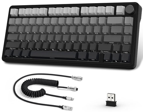 AJAZZ x Attack Shark X85 Mechanische Gaming-Tastatur - 75% kabellos RGB. Eine Tastatur im 75%-Layout mit RGB-Beleuchtung für präzises Gaming.
