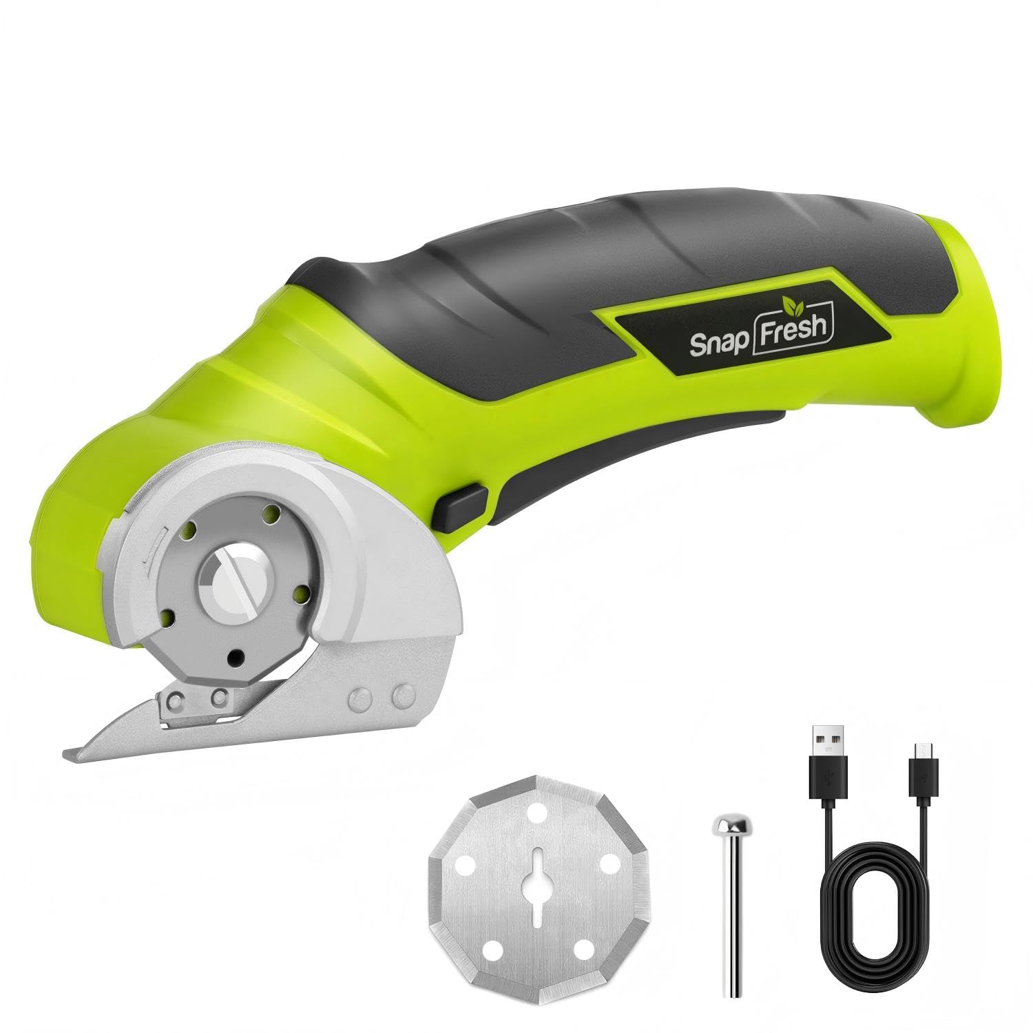 SnapFresh Elektrischer Kartonschneider 4V Akku-Rollschneider mit ergonomischem Griff