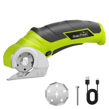 SnapFresh Elektrischer Kartonschneider 4V Akku-Rollschneider mit ergonomischem Griff