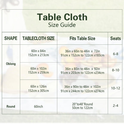 Vnituasr Tischdecke weiss rechteckig 153×260 cm, 6er-Pack Polyester
