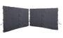 QUICK STAR Seitenwände für Pavillon 3x3m 2er-Set Anthrazit, wasserabweisendes Polyester mit Reissverschluss
