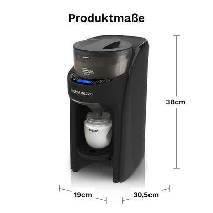 Baby Brezza Formula Pro Advanced – Automatischer Flaschenzubereiter – Mischt Milchpulver & Wasser perfekt per Knopfdruck – 3 Temperaturen – Für alle Flaschen & Pulver – BPA-frei, schwarz