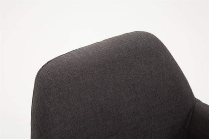 CLP Braga Barhocker 2er Set – Stoffbezug Dunkelgrau