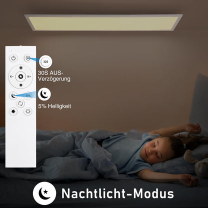 Oraymin LED Panel 120x30 Deckenleuchte - Dimmbar CCT