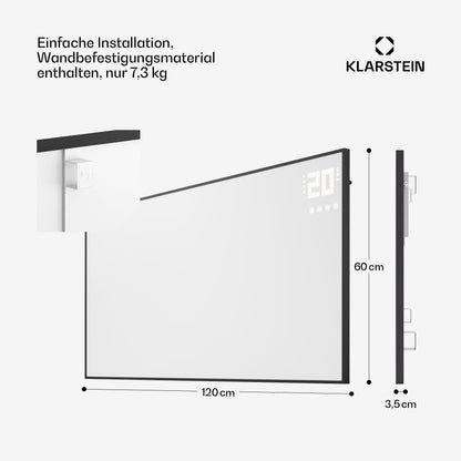 Klarstein Infrarotheizung 770W Smart Home Bildheizung