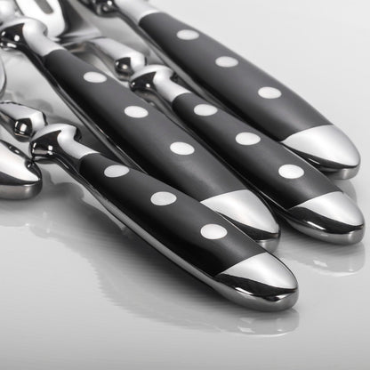 Alata Tafelbesteck Set Berlin – 6 Personen Schwarzgriffe