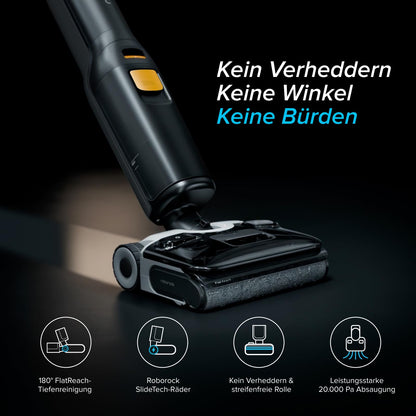 roborock F25 XT Nass-Trockensauger mit Wischfunktion, kabellos