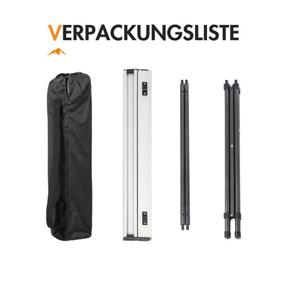 Portal Campingtisch klappbar mit Aluminium-Tischplatte, 70 x 70 cm