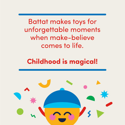 Battat Großer Motorikwürfel Motorikspielzeug Bauernhof Holz