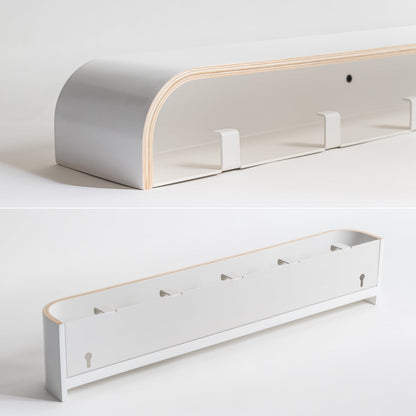 Kazai Wandgarderobe Toke Design-Garderobenpaneel - Weiss