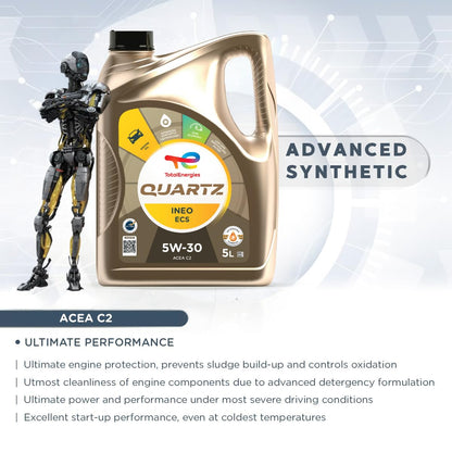 Total Quartz Ineo ECS 5W-30 Motorenöl, 5 Liter, ACEA C2