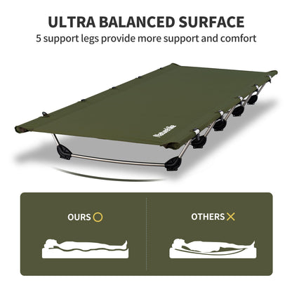 Naturehike Campingbett, ultraleichtes Feldbett, klappbar bis 150 kg