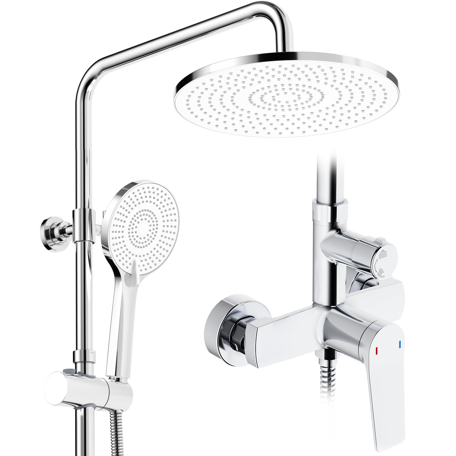 Das Zelt ist ein grünes Igluzelt mit einer schwarzen Bodenplane und schwarzen Stangen. Es hat eine Tür mit Reißverschluss, die geöffnet ist und einen Blick ins Innere auf einen sandfarbenen Boden und einen Teil einer blauen Isomatte ermöglicht. Rechts davon befindet sich ein kleines Fenster mit schwarzem Netzgewebe. An der Vorderseite des Zelts ist ein schwarzes Vordach aufgerollt und mit zwei schwarzen Schlaufen und einem Knopf befestigt. Das Zelt ist auf einem grünen, grasbewachsenen Boden aufgebaut.