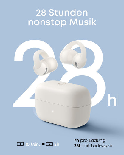 soundcore C50i Open-Ear Kopfhörer, Clip-On Earbuds mit KI-Übersetzung