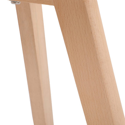 EGGREE Esszimmerstühle 2er-Set mit Buche-Holzbeinen, Weiss