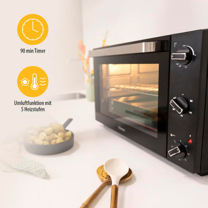 Tristar OV-3640 Umluft-Backofen – 60 L mit Grillfunktion