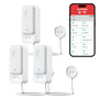 SwitchBot WLAN Wassermelder mit 1 m Sensorkabel, 100 dB Alarm, IP67 zur Erkennung von Wasserlecks