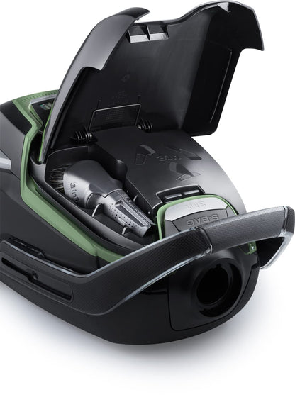 AEG VX9-2-ÖKO Staubsauger mit Beutel, 70% Recycling – schwarzgrün