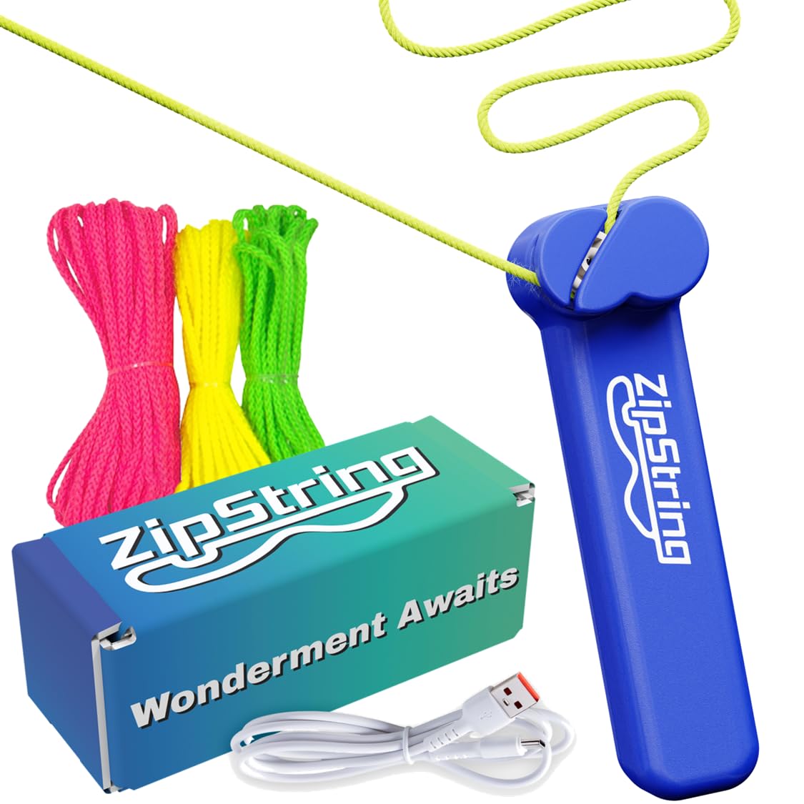 Pioupiou et Merveilles Zipstring Schwebe-Seil Spielzeug mit 3 Seilen